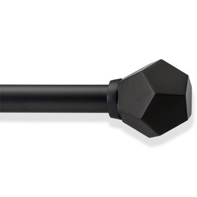 66"-120" Faceted Rod Matte Black - Project 62™