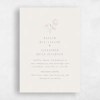 Beige Wedding Invitation - Lorelei Portrait