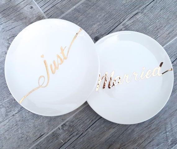Wedding Cake Plate set- Etsy