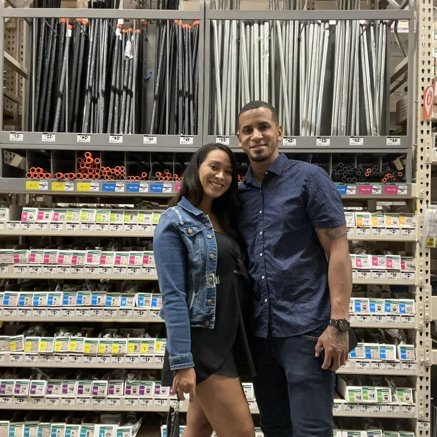 Our many Homedepot trips. Even on date night