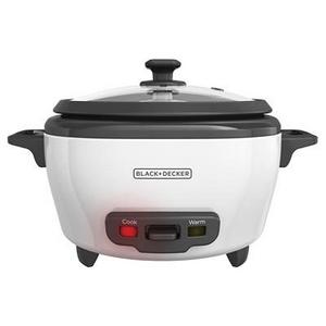 BLACK+DECKER 6 Cup Rice Cooker - White RC506