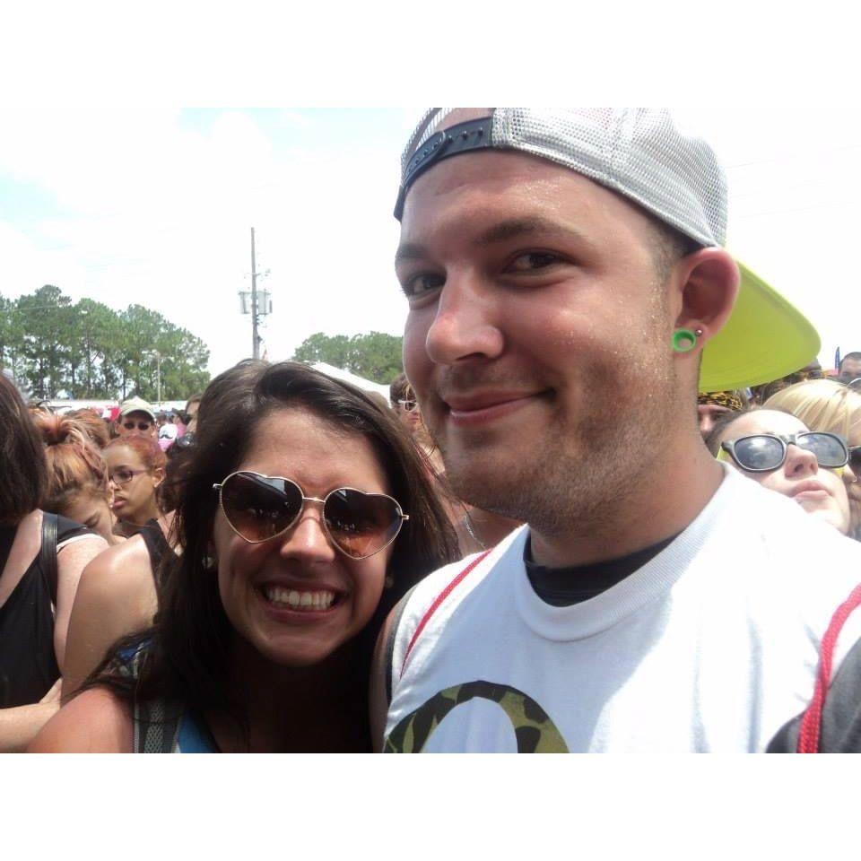 The only picture that survived from 2013, when we went to Warped Tour together.