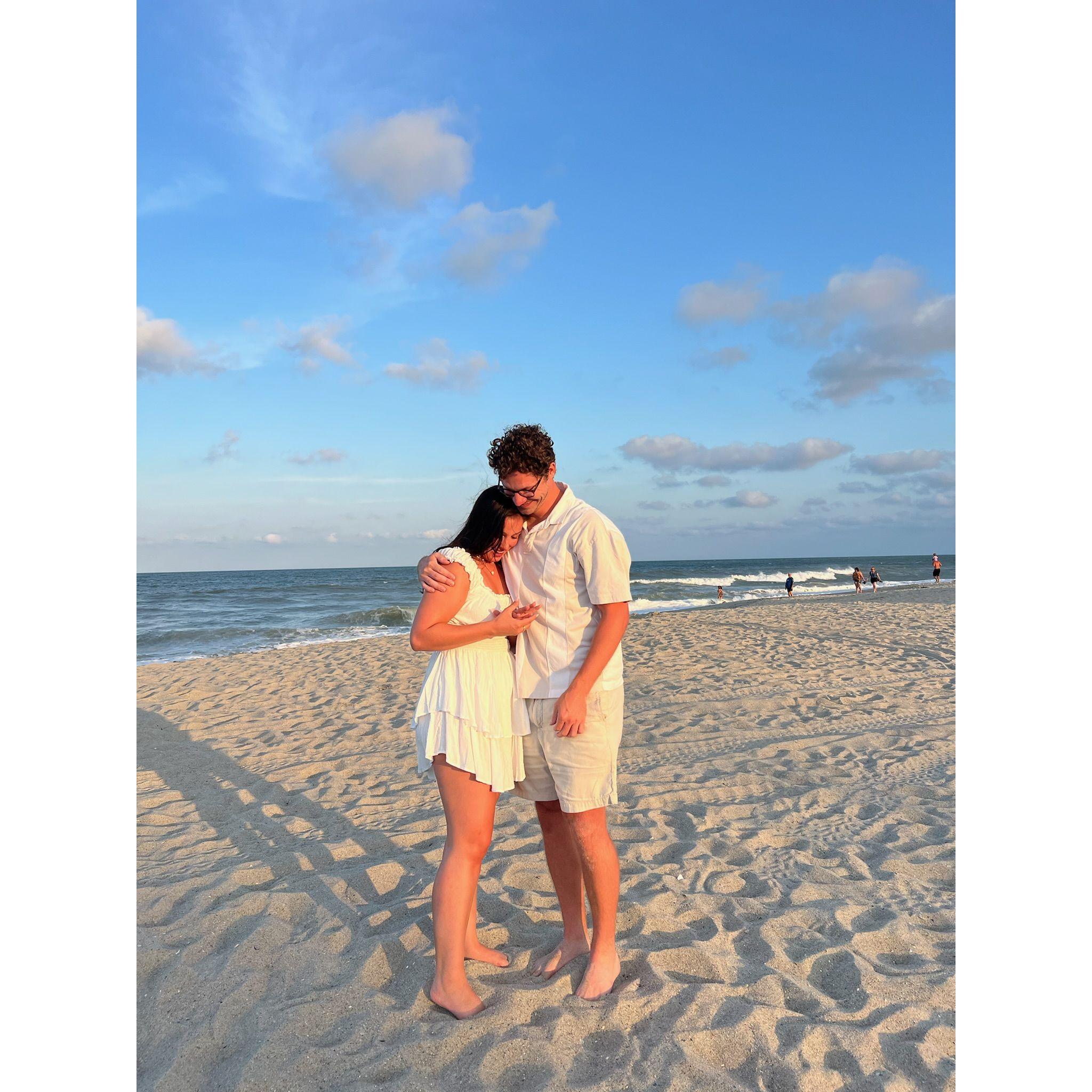 Right after I said yes, I was so surprised!