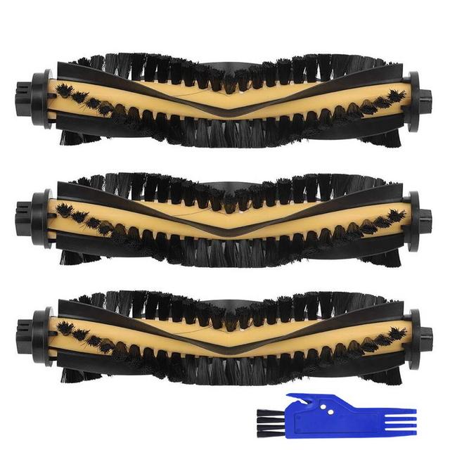 ELectropan Replacement Parts Main Brush for ECOVACS DEEBOT N79 DEEBOT N79S DN620 DN622 Robotic Vacuum Cleaner Deebot 500 Brush-3pcs