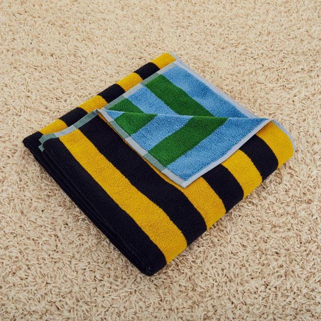 Daisy Stripe Bath Towel