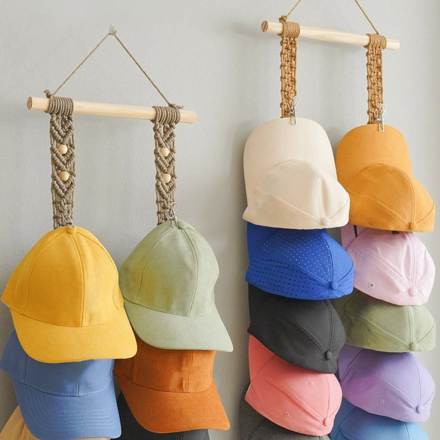 Hat Organizer For Dad, Baseball Gifts, Farmhouse Hat Rack, Baseball Cap Display, Baseball Hat Holder, Hanging Cap Rack, Fathers Day Gift H43