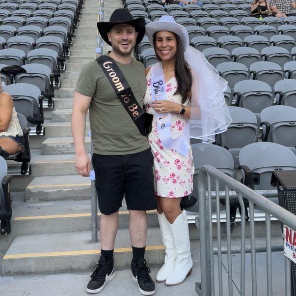 Sam surprised Mandy with Kane Brown Concert tickets (Mandy loves country music).