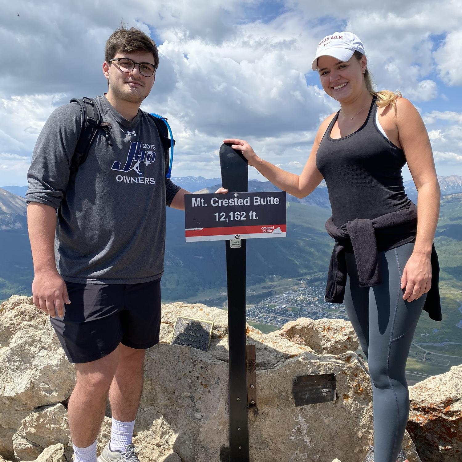 July 14, 2020
The top of Mount Crested Butte.
Andrew visited while
Grace worked her COVID-era job at the front desk of a ski resort.