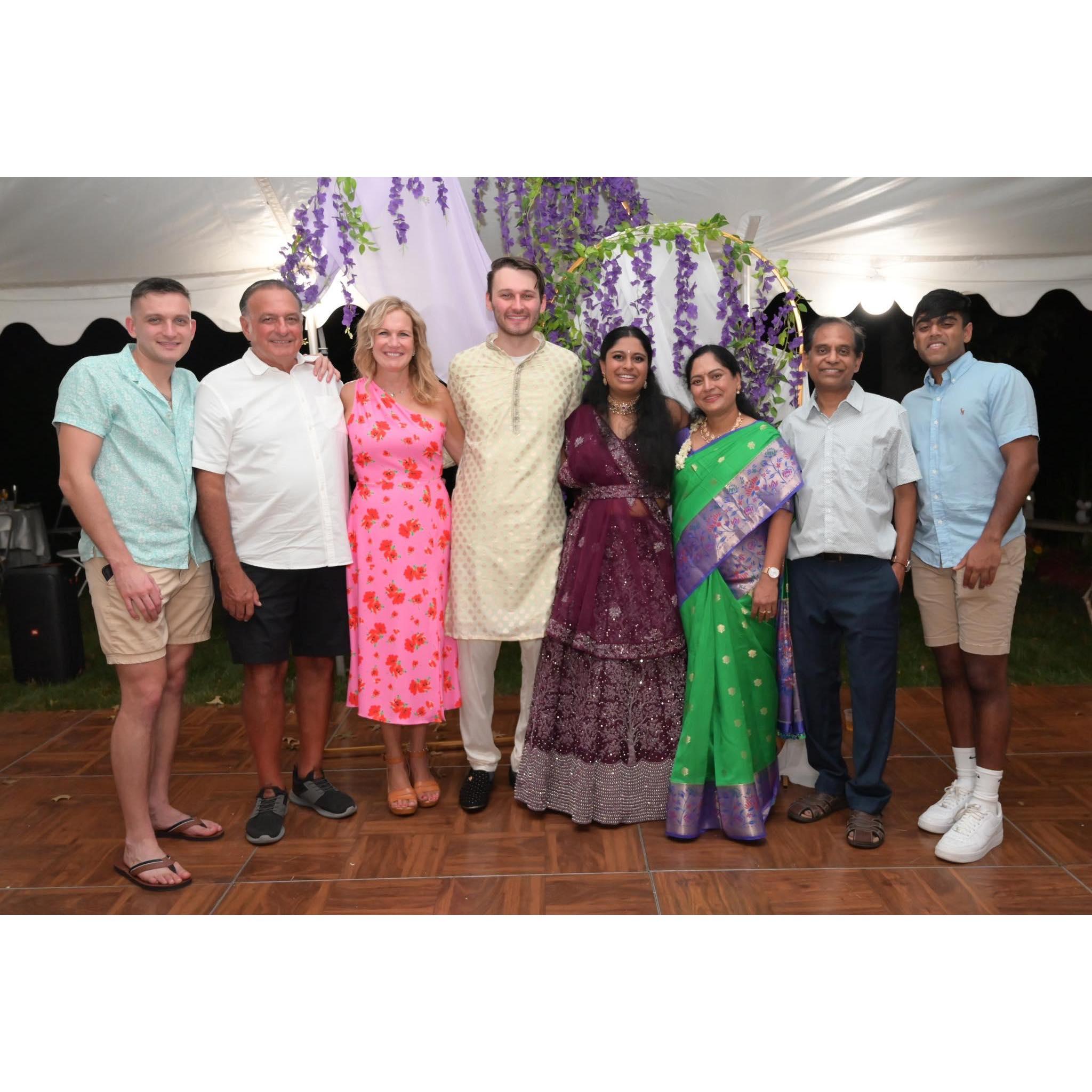 Our families at our engagement party!