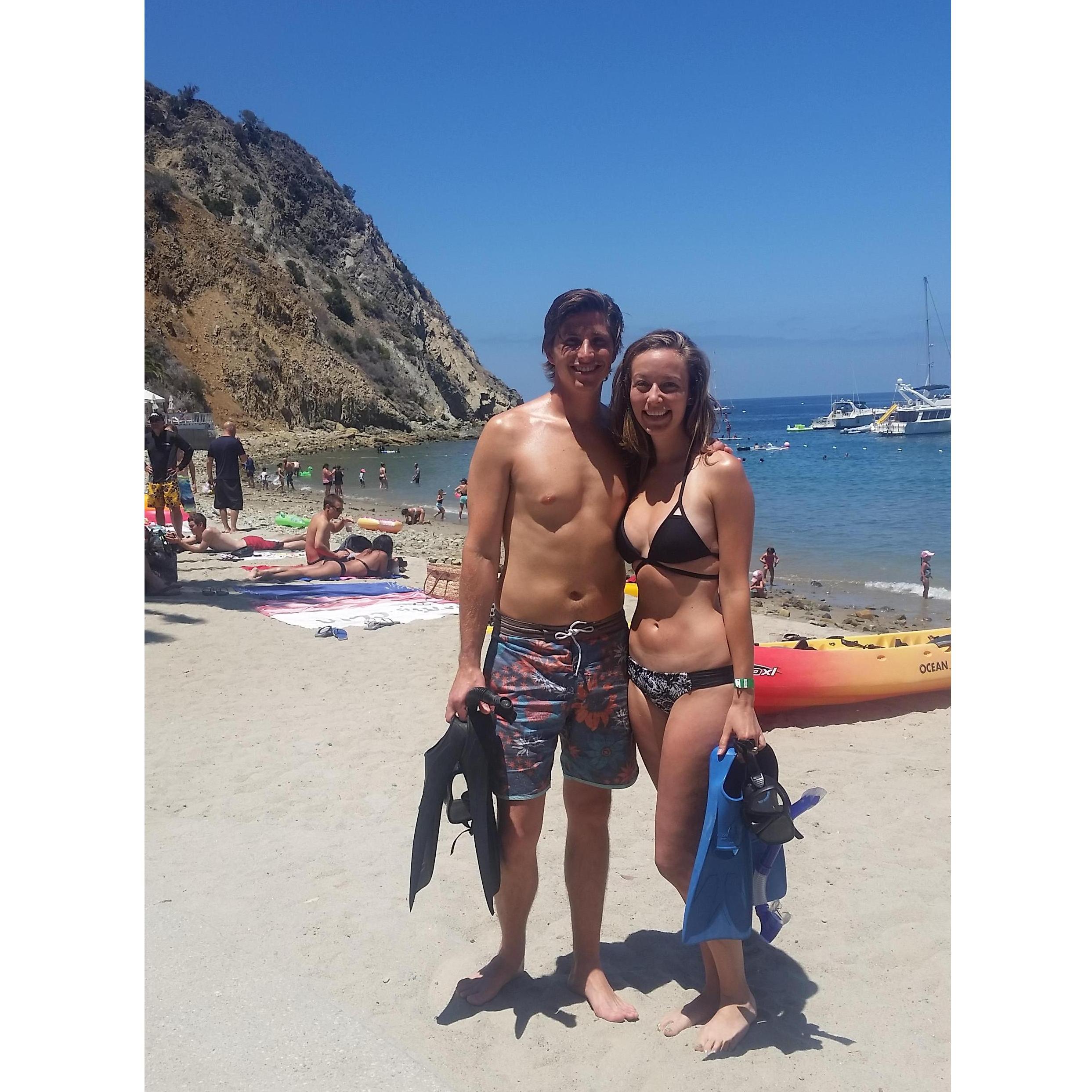 Snorkeling in Catalina was THE BEST for our 5 year anniversary '2016