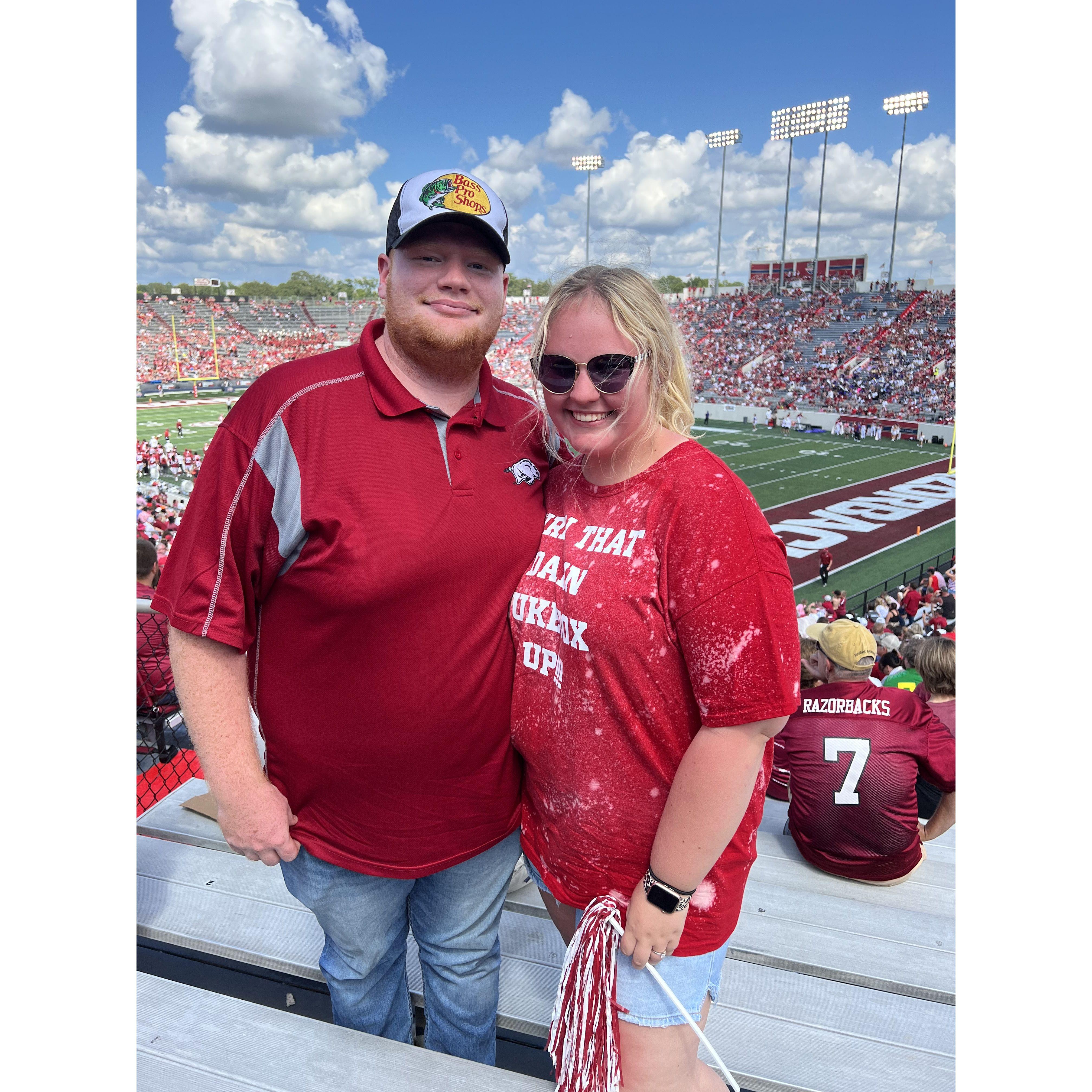 First Arkansas game of the 2023 season! Woo Pig!