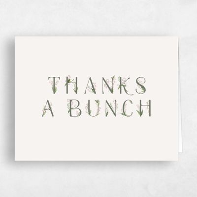 Light Oatmeal, Beige Wedding Thank You - Zucchero Landscape