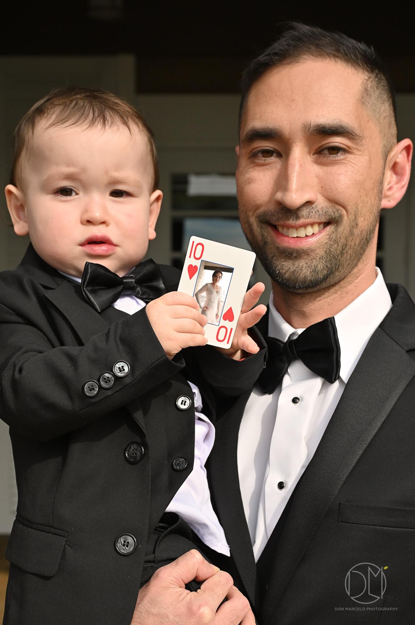Groom and Jude playing cards!
