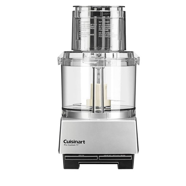 Cuisinart Food Processor, Dishwasher Safe 11-Cup Food Processor with Slicing & Shredding Discs, Cuisinart Pro Custom 11 Stainless Steel Electric Chopper & Kitchen Food Processor, Chrome, DLC-8SBCYP1