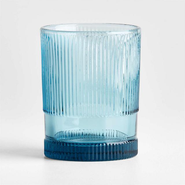 Camden Blue Fluted Highball Glass