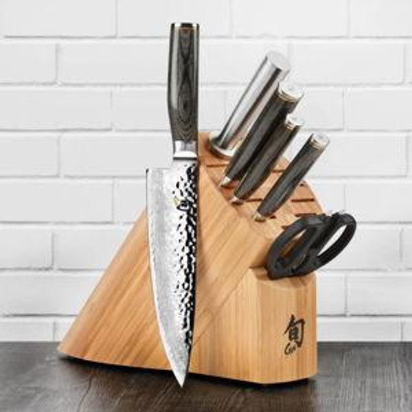 Shun Premier Grey 7 Piece Knife Block Set
