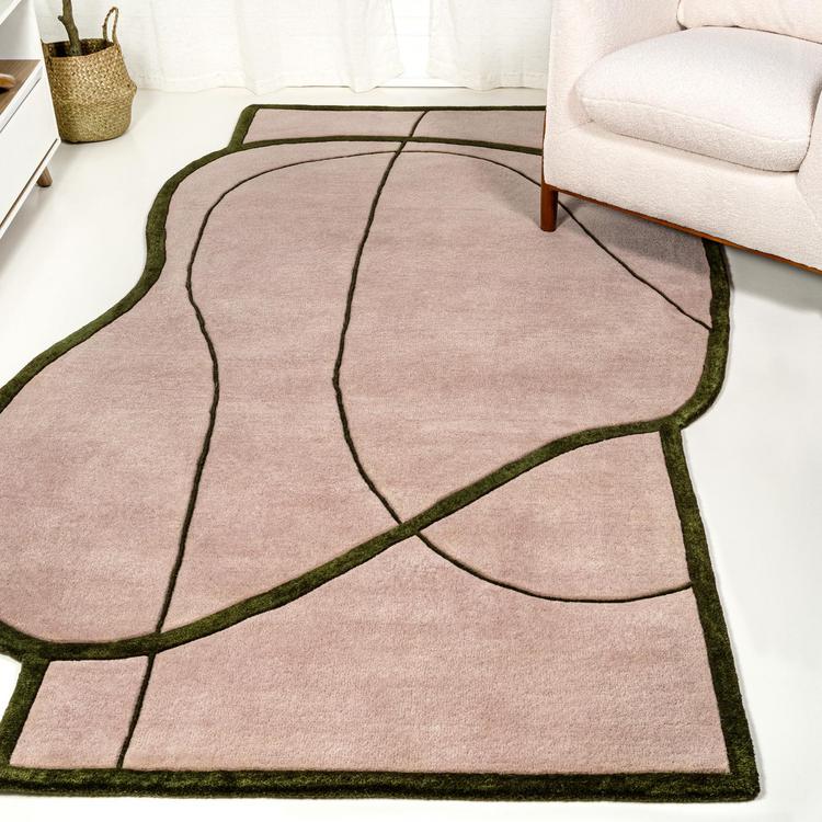 Greene Street Mosaic Coastal Handwoven Area Rug