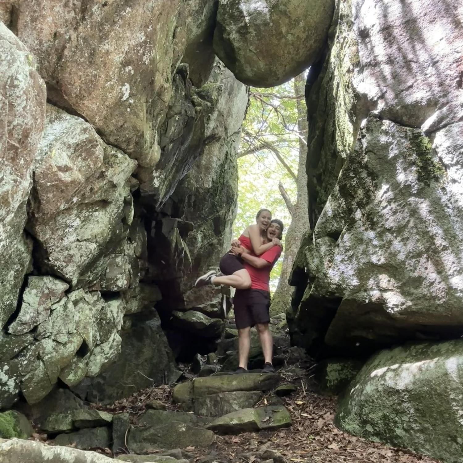 Hiking in Lynchburg while seeing my grandparents