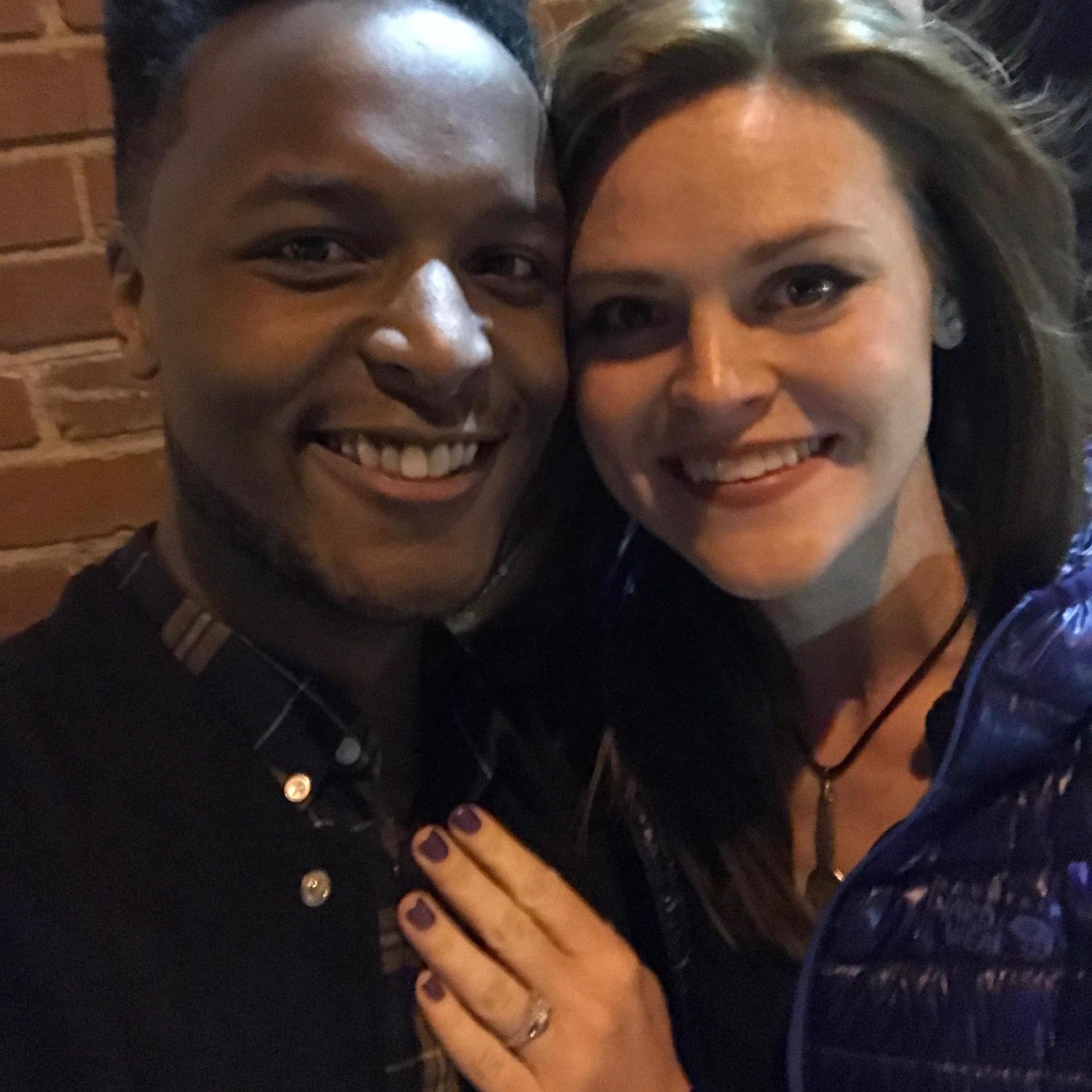 The night we got engaged!
