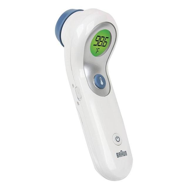 Braun No Touch and Forehead Thermometer - Touchless Thermometer for Adults, Babies, Toddlers and Kids, Color-Coded Fever Guidance, Fast, Reliable, and Accurate Results, FSA and HSA Eligible
