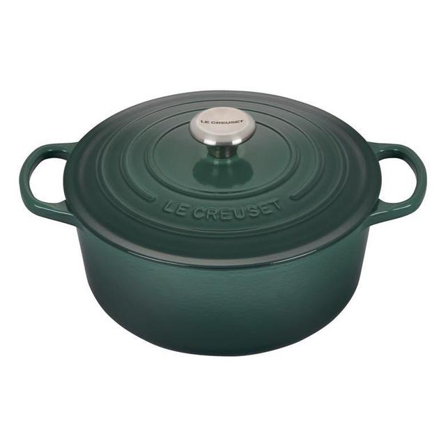 Signature 5.5-Quart Round Enameled Cast Iron Dutch Oven