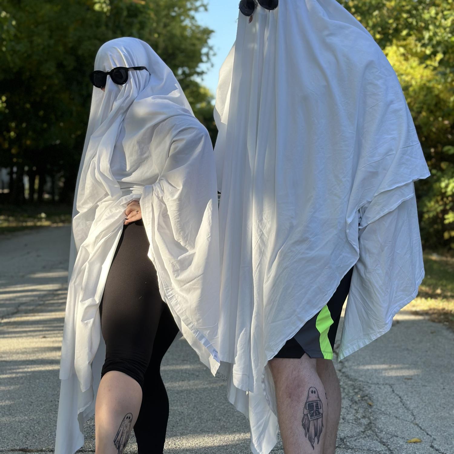 Ghosts with ghosts tattoos