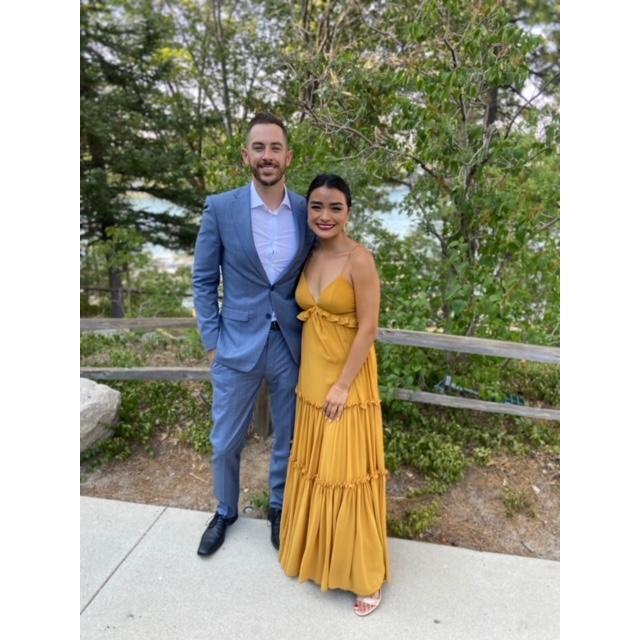Wedding attire at the Huxford-Martinez wedding.