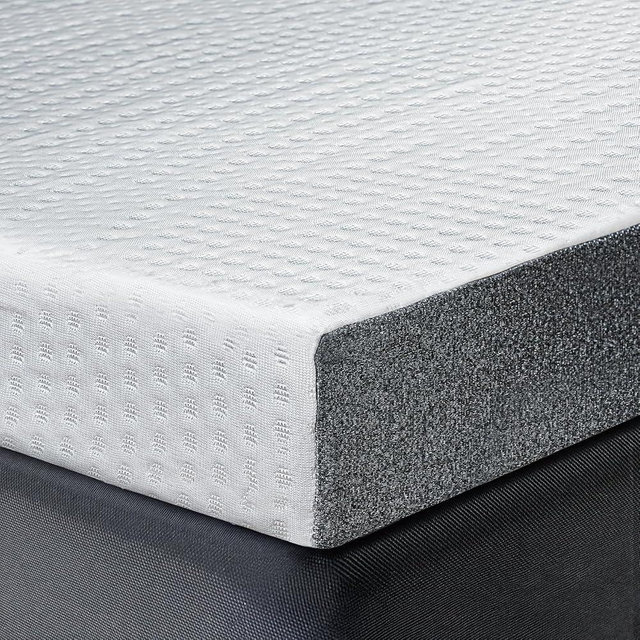 HOMRELEXA Cooling Mattress Topper Full Size 4 Inch, Cooling Gel & Bamboo Charcoal Memory Foam Mattress Topper for Back Pain Relief, Firm Dual-Layer Foam Bed Pad with Removable Cover