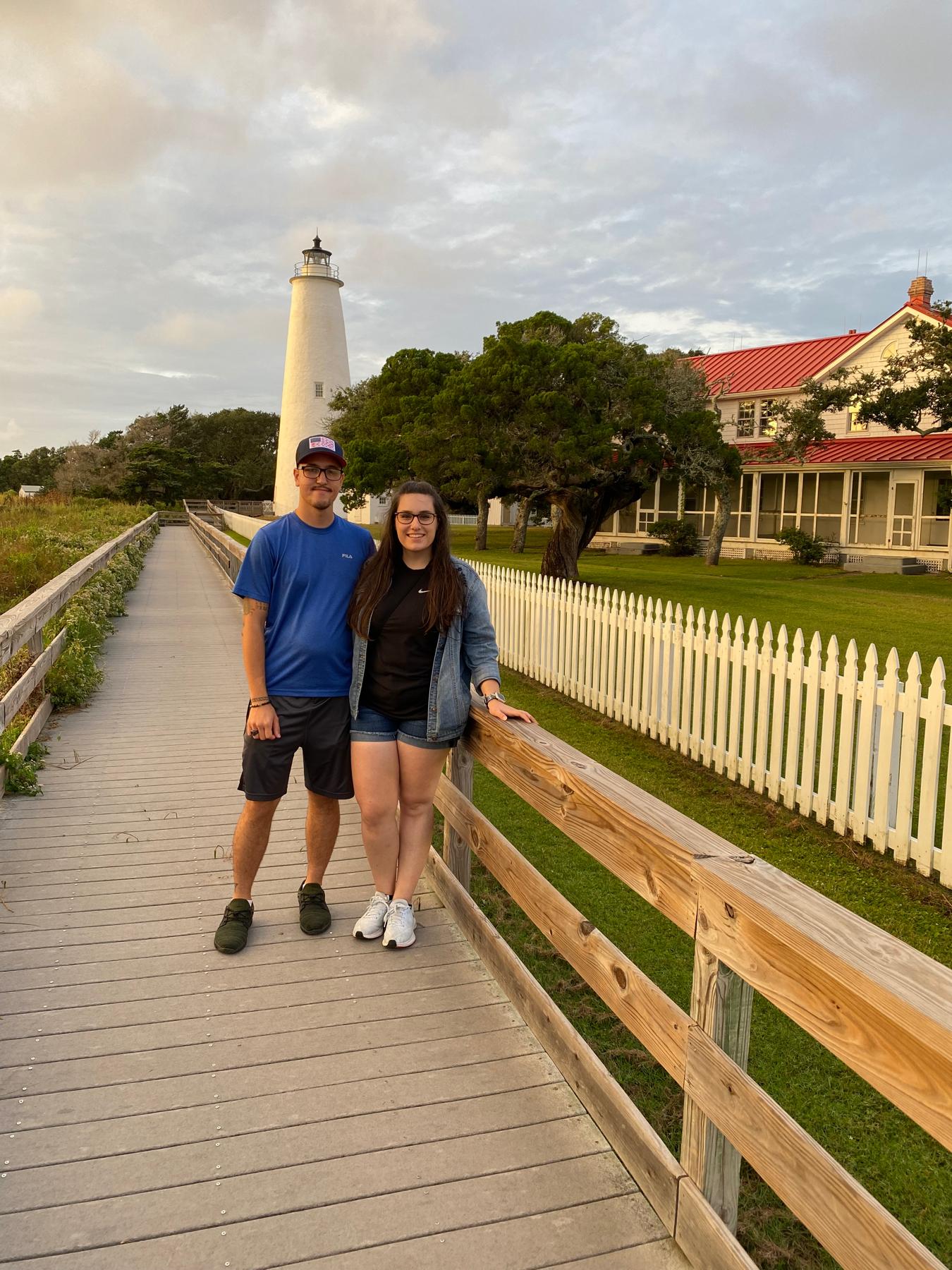 Ocracoke Lighthouse in Ocracoke, NC - September, 2021
