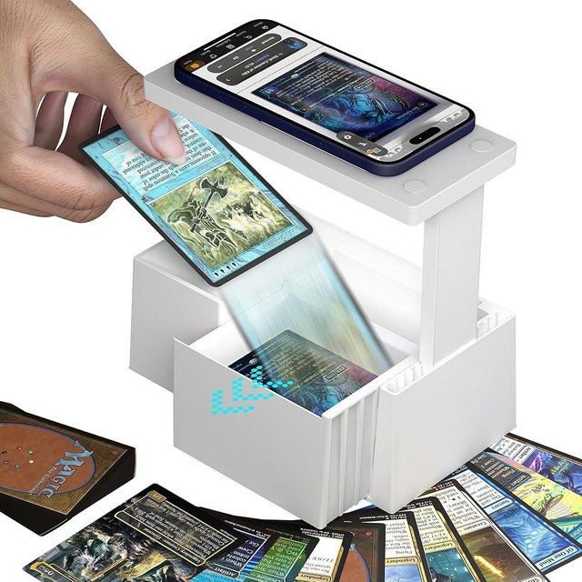 GIBOPOB Professional Injection Molded ABS MTG Card Scanner Scanstand, Easily scanning MTG Cards, ManaBox Card Scanner, Quickly Scan and Price Check MTG Cards, Only Available for ManaBox Phone Holder