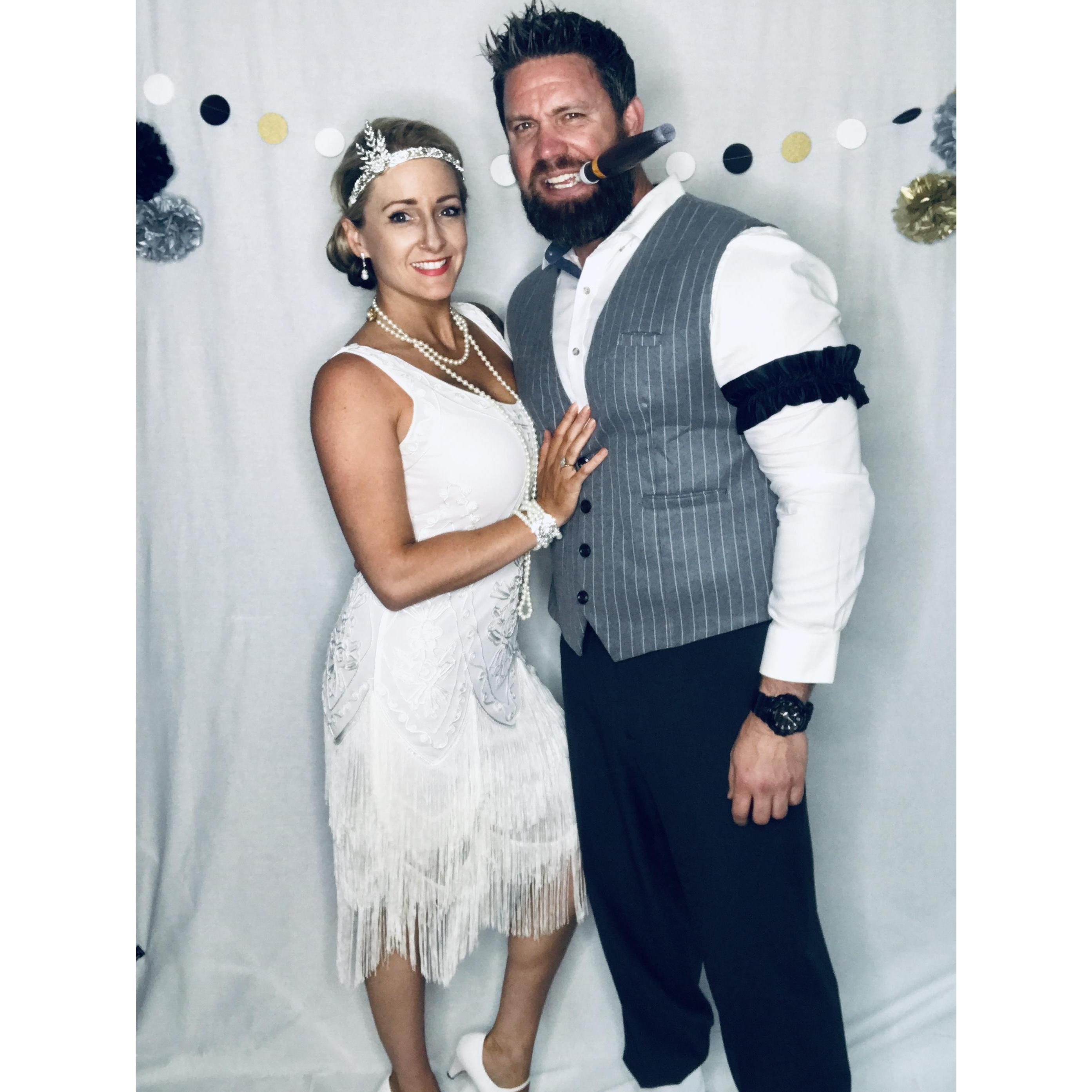 We had a fun 20's themed engagement party!