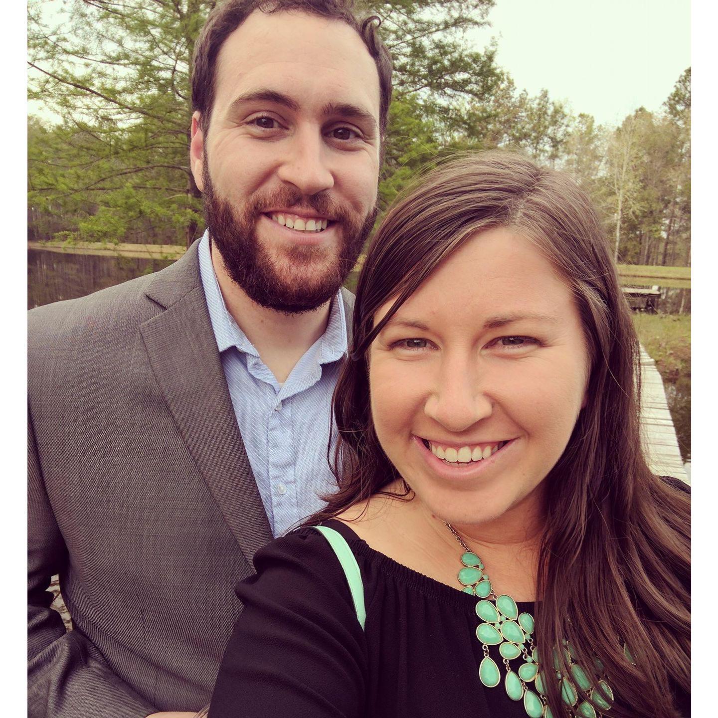 Our first wedding together