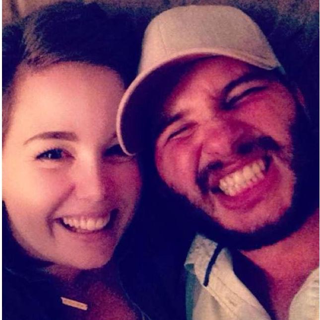 Our first picture together! And the first New Bern party Jarek took Hannah to!