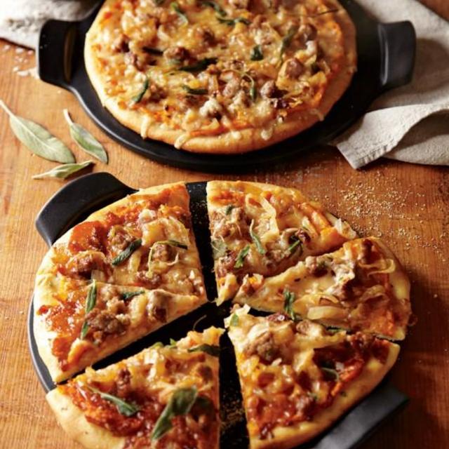 Emile Henry French Ceramic Pizza Stone, 14", Black