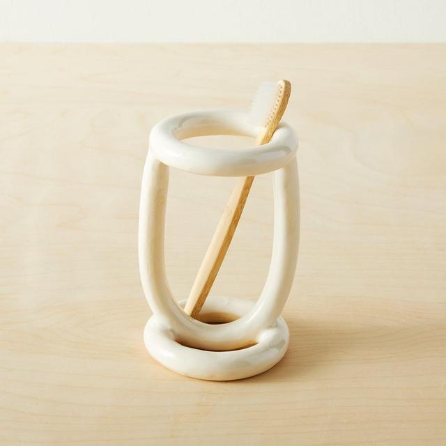 Buoy Toothbrush Holder, White