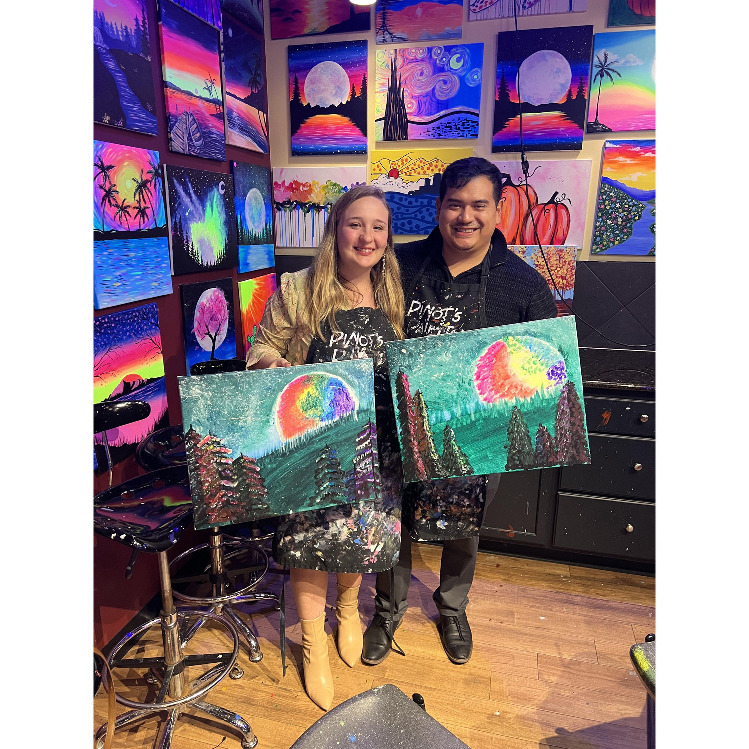 Wine & paint date night