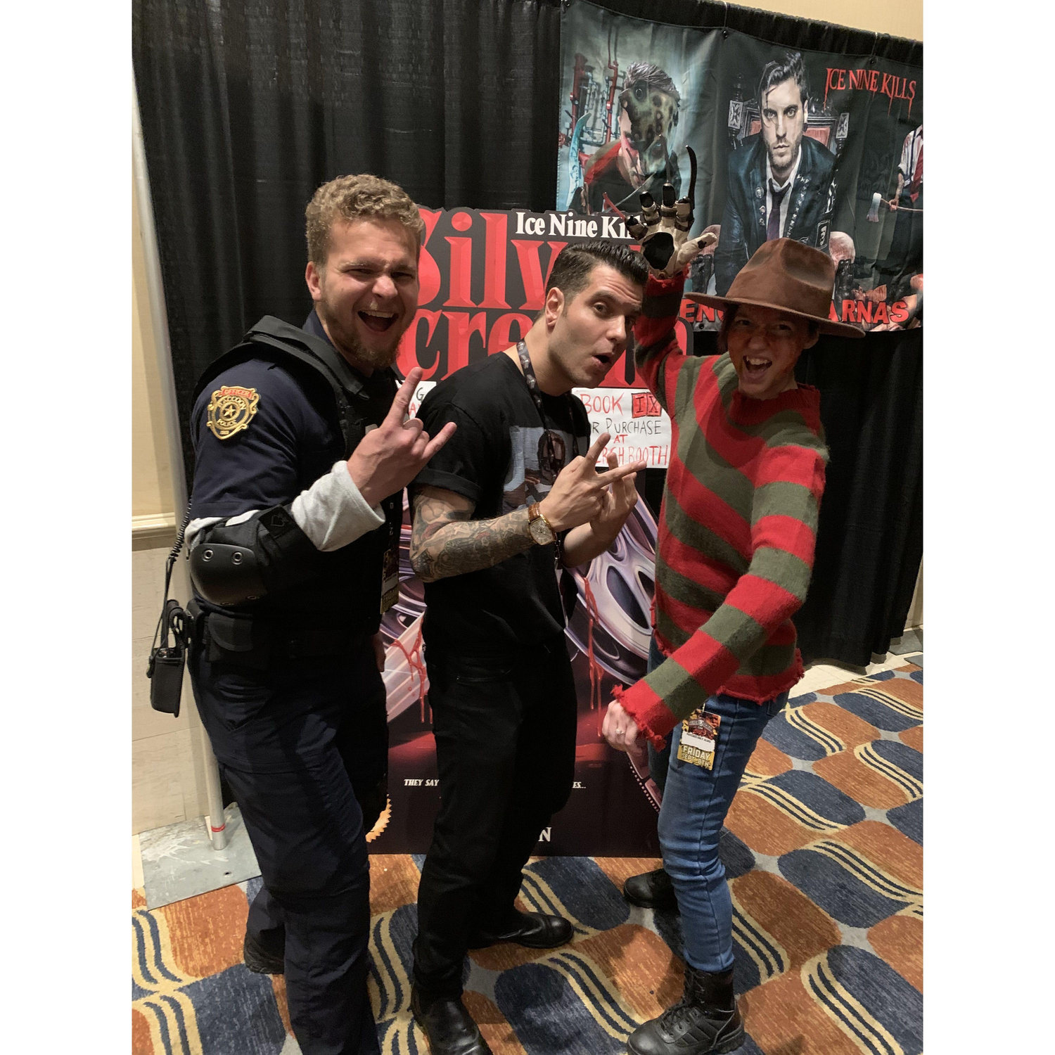 A destination we added on a whim in the same weekend of the King Richard's Faire, we had a blast at the Silver Scream Con. We even got a picture with the lead singer of Ice Nine Kills!