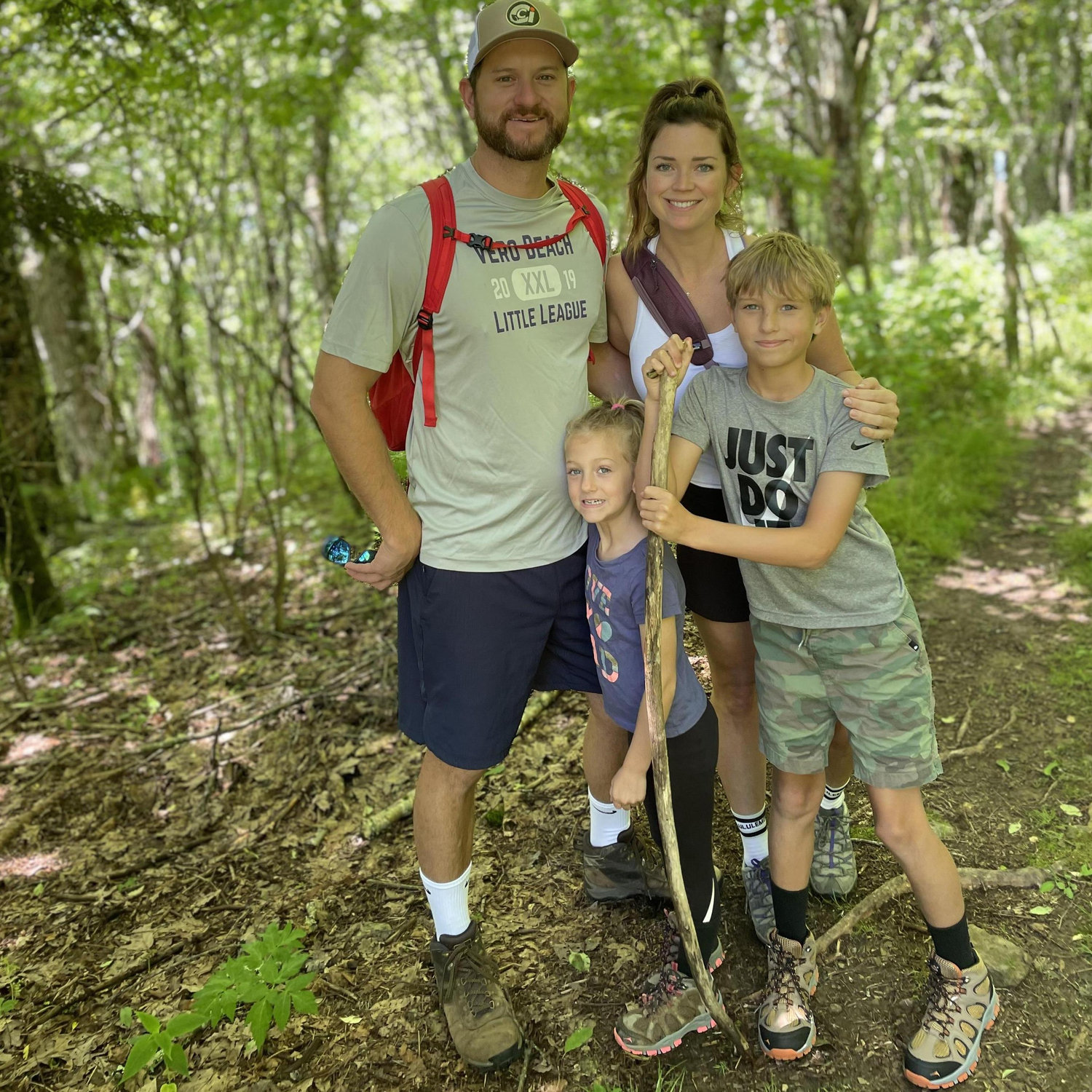 Kids first trip to NC and hike up to Big Bald