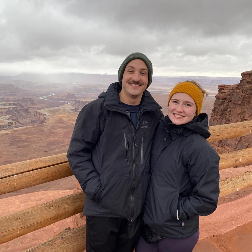Thomas and I went hiking in Canyonlands National Park and discovered our shared love for hiking.