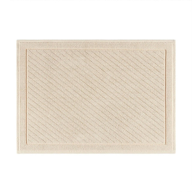 Host & Home Cotton Bath Rug 17x24 Almond Milk