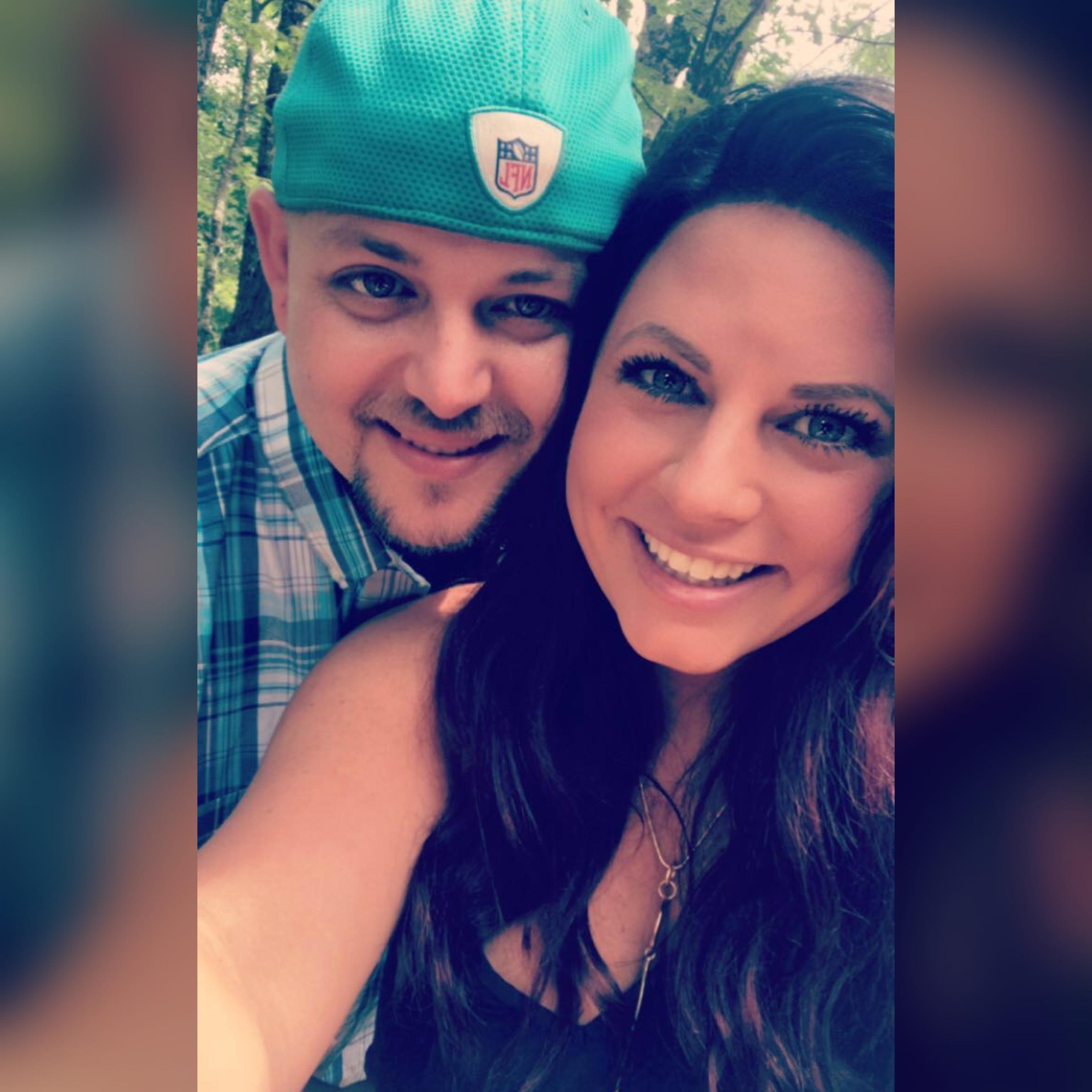 After 6 months of talking on the phone...we finally met in person, this is our first picture together! 6/18/2017
