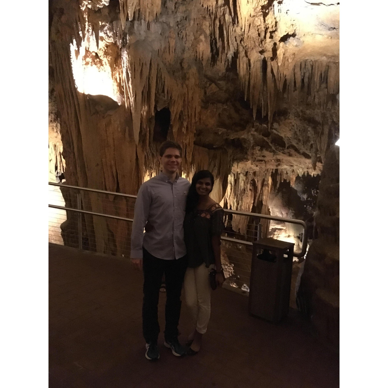 Cave exploration on our vacation to Massanutten!