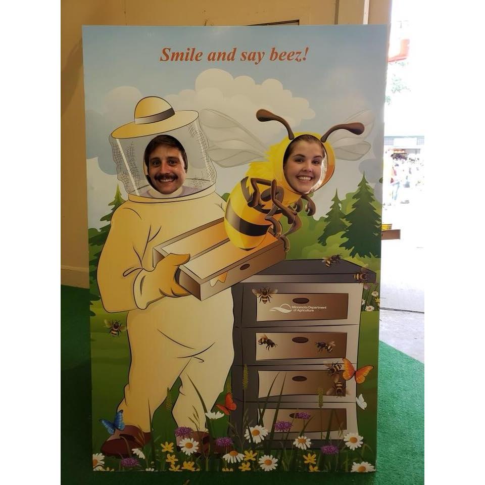 The Minnesota State Fair bee area.