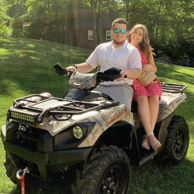 Yes, this is how we got to a wedding one time. Dressed up and all!