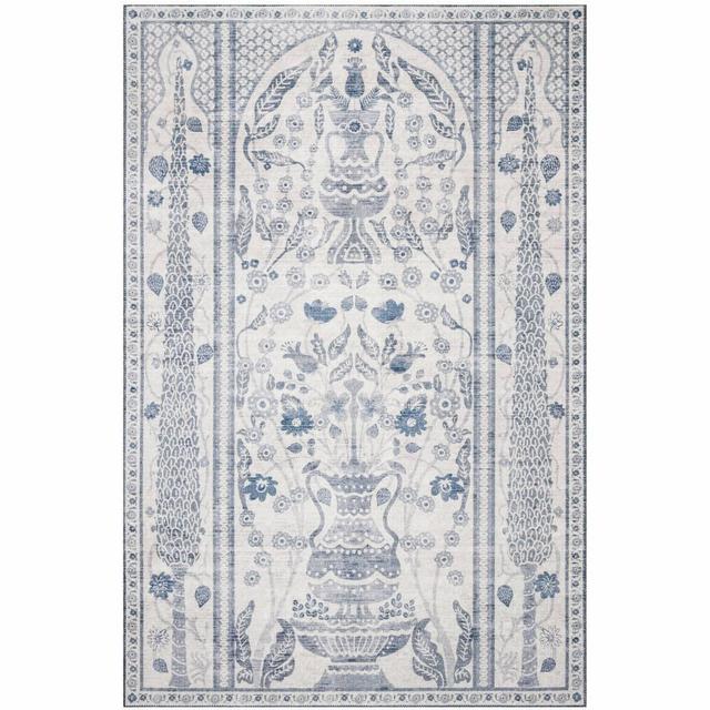 Rifle Paper Terrace Dove Rug - 5'x7'6"