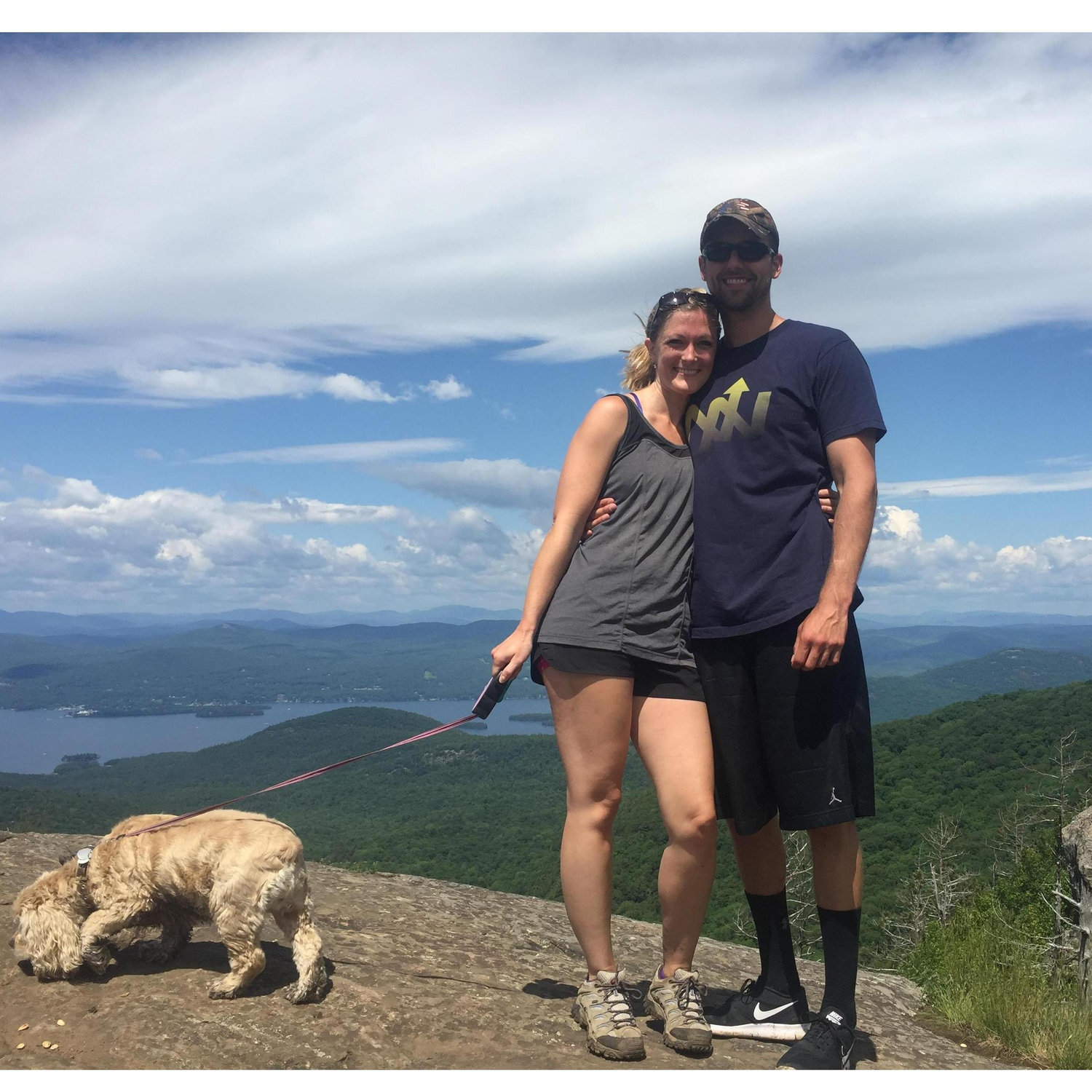 Hiking up Sleeping Beauty in Lake George