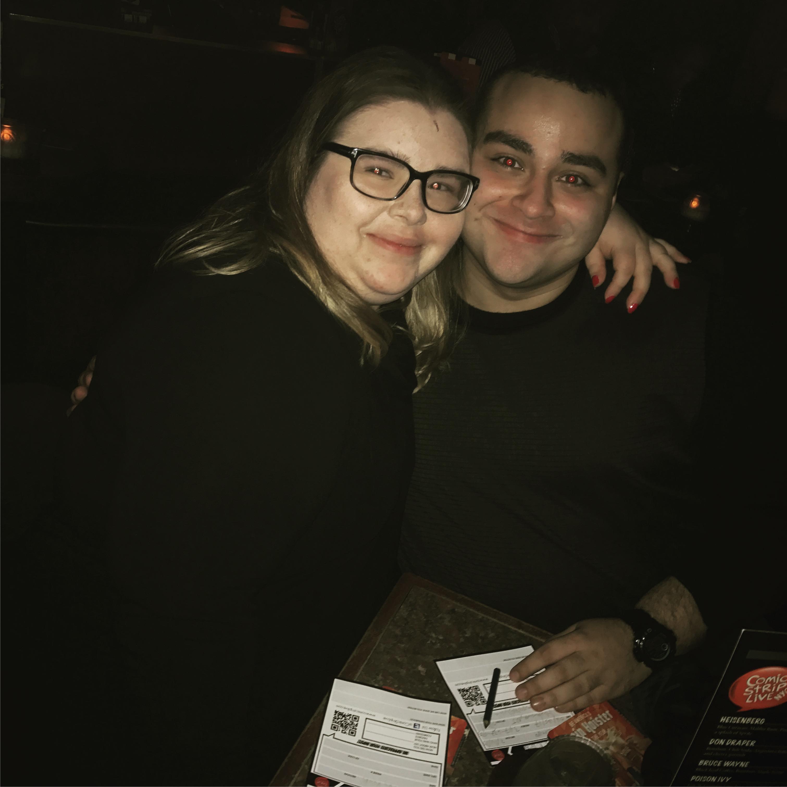 Our first photo together in February 2017!