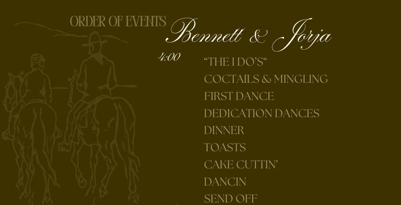 The Wedding Website of Jorja Jensen and Bennett Johnson