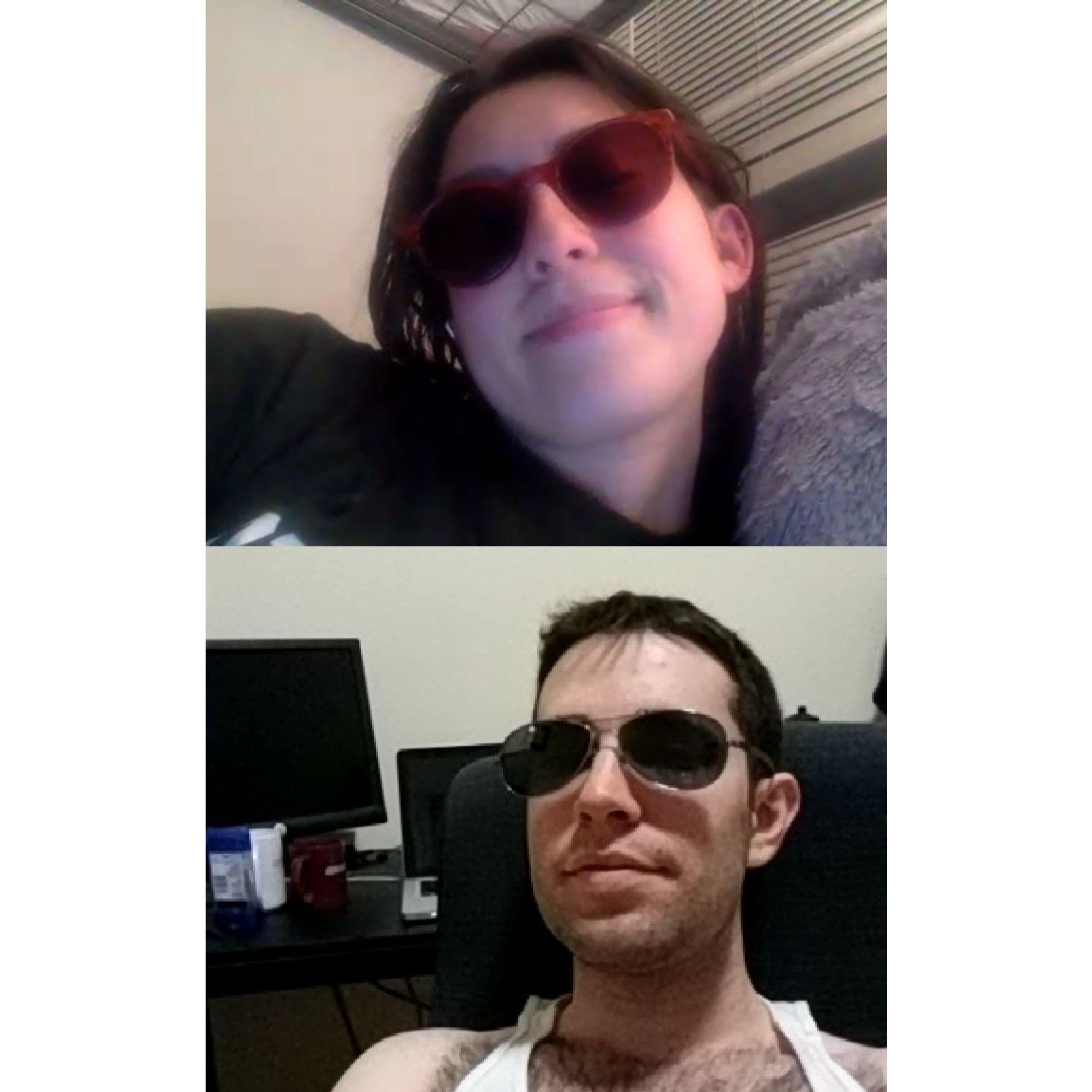 One of our first "long-distance" video chats between Brooklyn and Manhattan.