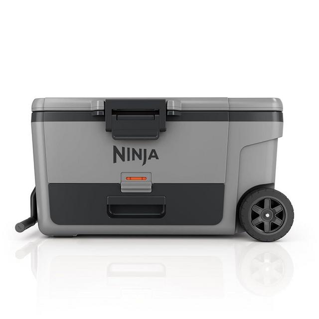 Ninja FrostVault 65qt Wheeled Cooler with Dry Zone, Integrated Fridge-Temp Dry Storage Drawer, Premium Heavy-Duty Insulated Cooler, Keeps Ice for Days, Slate Gray, FB265GY